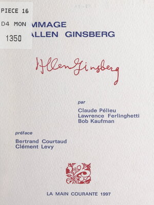 cover image of Hommage à Allen Ginsberg